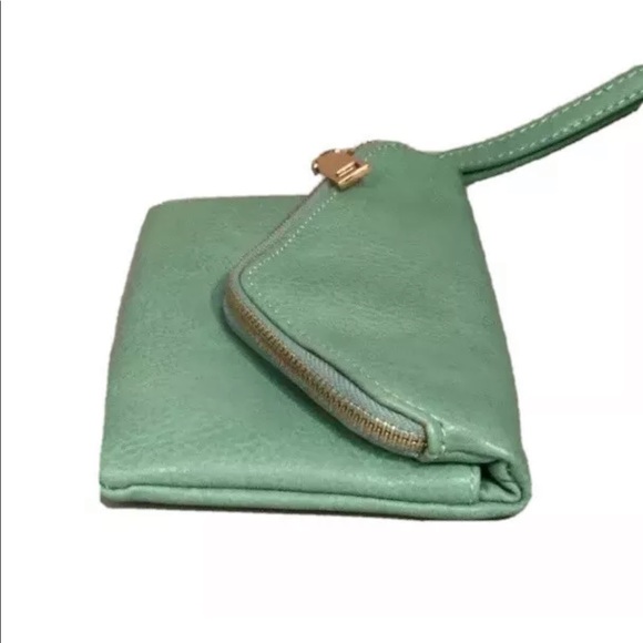 Urban Expressions Turquoise Clutch Crossbody Handbag - Picture 4 of 11